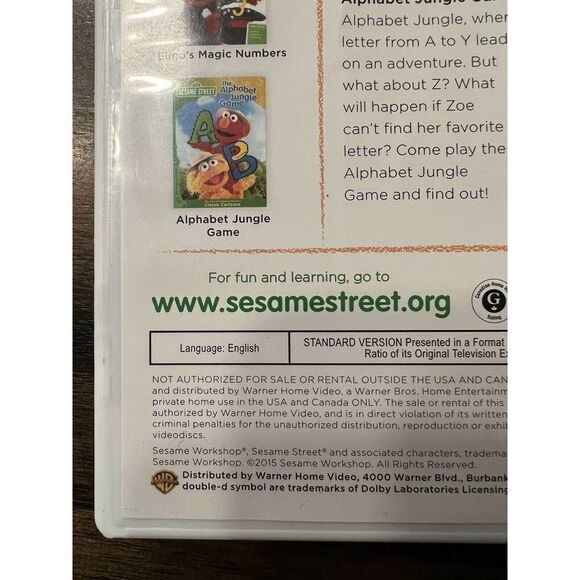Sesame Street Elmo Play & Learn Math, Literacy, and Imagination DVD 2015 - Picture 3 of 6